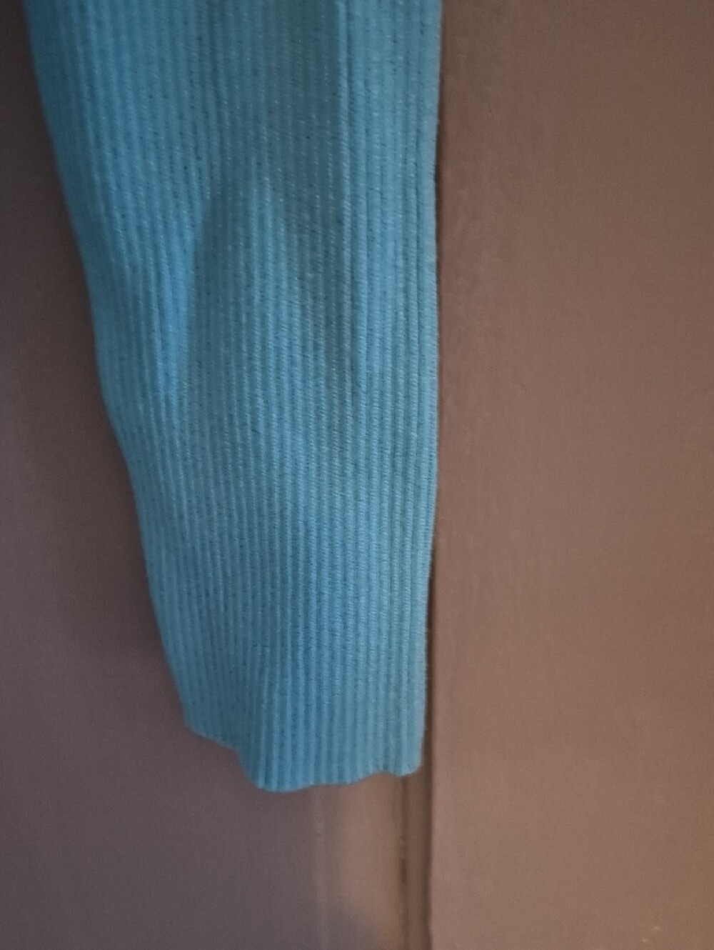 Primark Turquoise Ribbed V‑Neck Button Front Cardigan - Picture 5 of 7